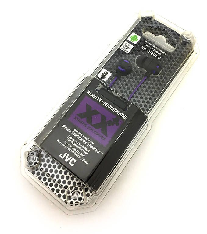 

Наушники с микрофоном JVC Xplosives HA-FR201 Violet, Фиолетовый