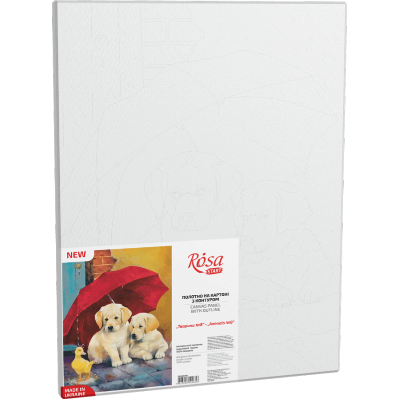 

Полотно на картоні з контуром Тварини №8