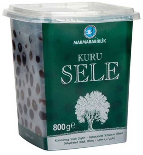 

Оливки черные (маслины) вяленые с косточкой 800 г Marmarabirlik Kuru Sele 2XS (Турция)