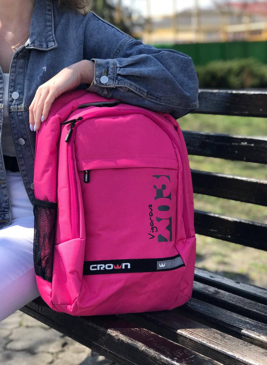 

Рюкзак розовый для ноутбука Crown 15.6 Vigorous x03 pink (BPV315P)