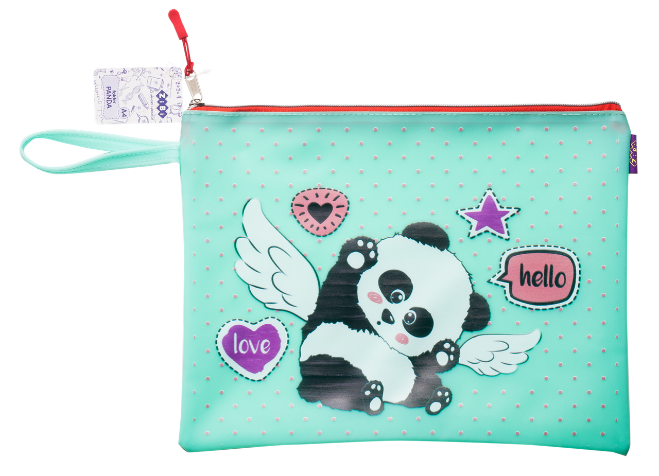 

Папка А4 PANDA 33х26х1см плотный силикон мятная