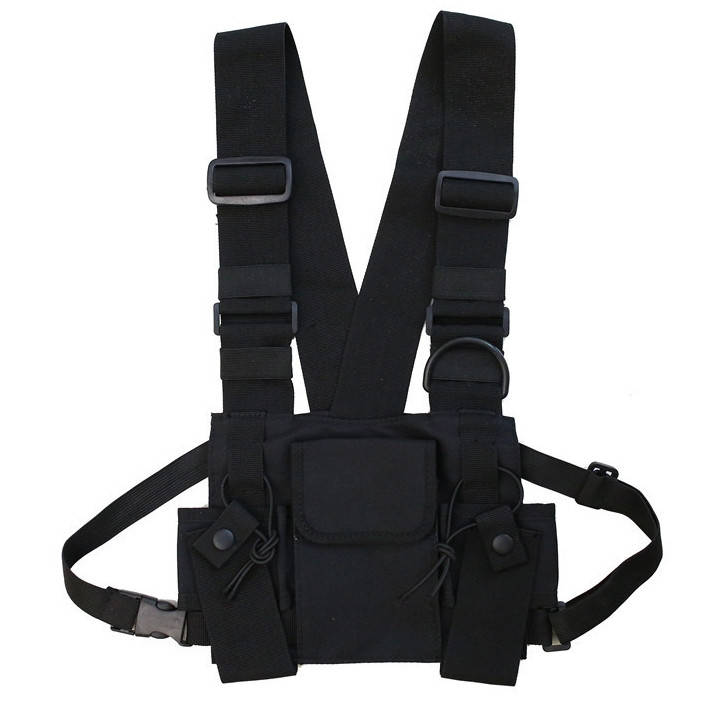 

Нагрудная сумка HGUL+BAG бронежилет 00653 черная, Черный