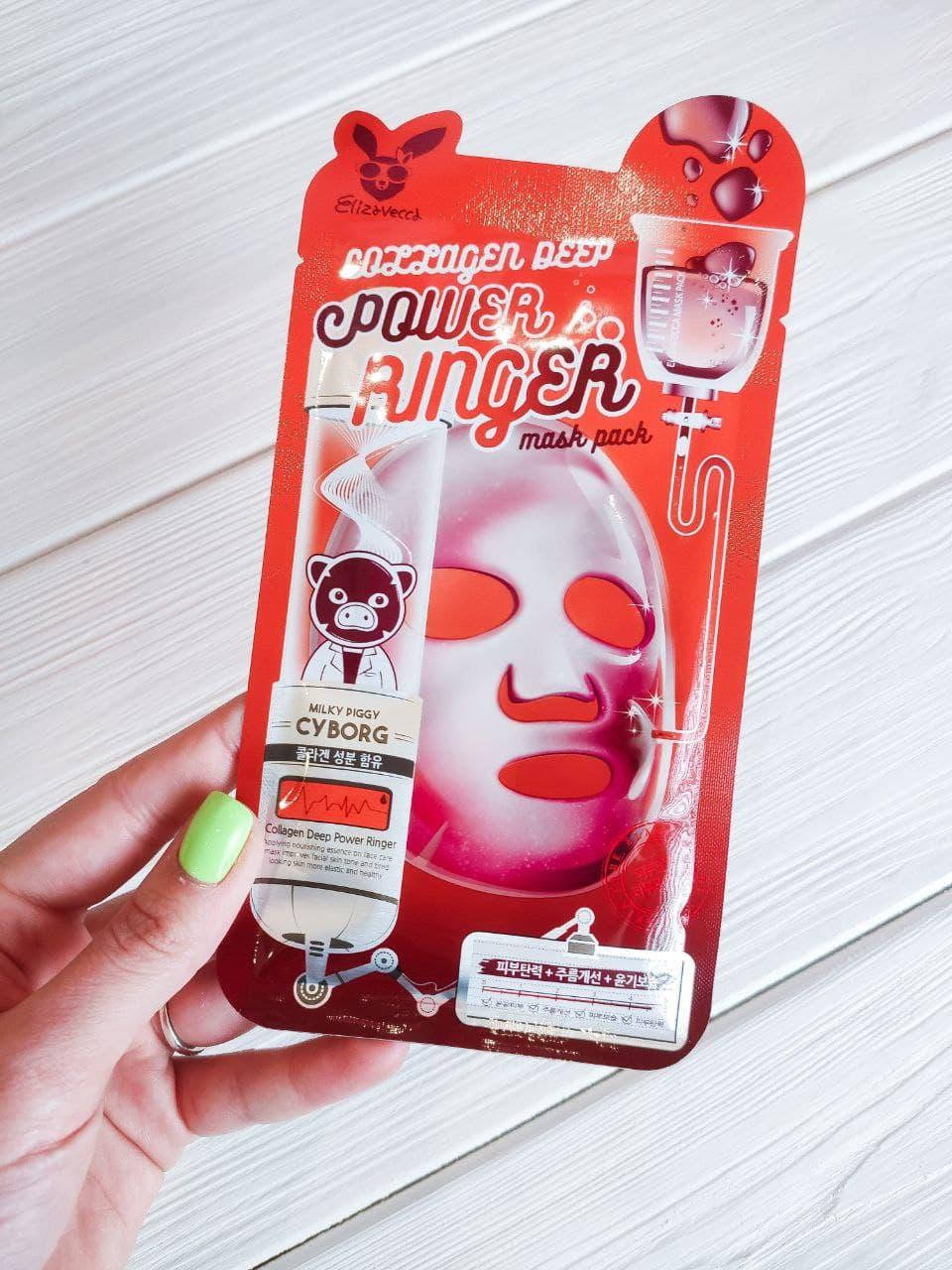 

Маска с коллагеном ELIZAVECCA COLLAGEN Power Reinger mask pack 23 мл
