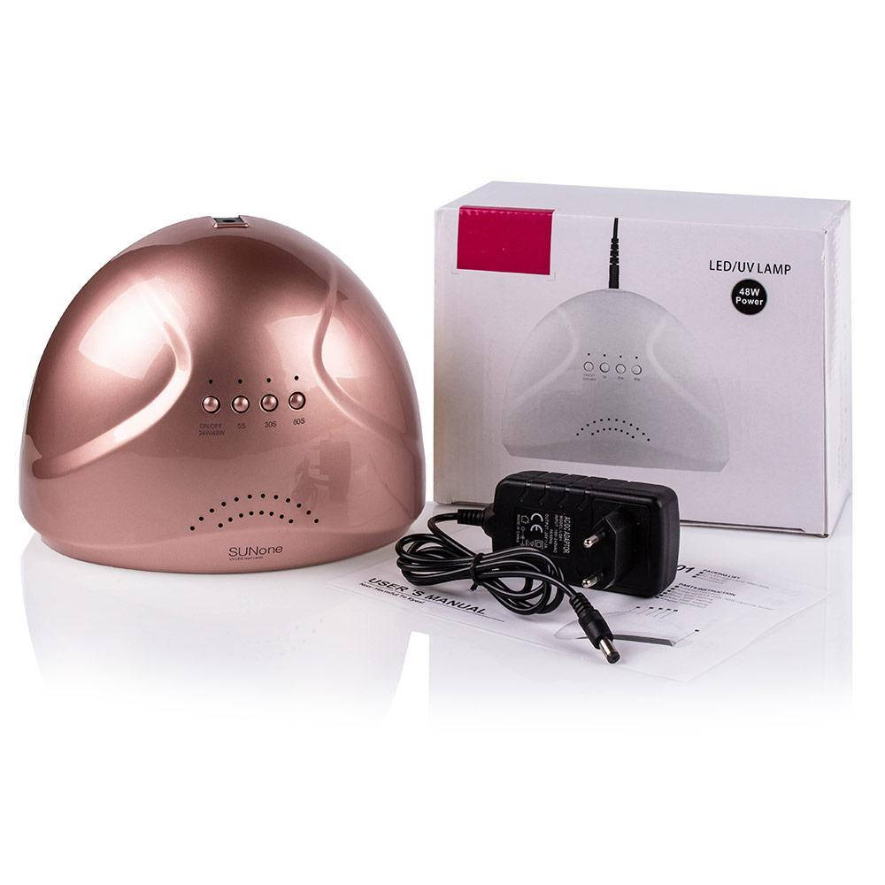 

Лед лампа SUN 48W One LED/UV (2 в 1) Bronze/Профессиональная LED-лампа для полимеризации геля, Коричневый