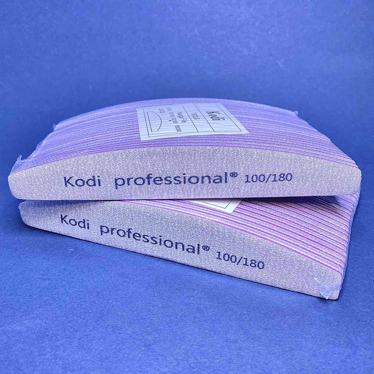 

Пилочки для ногтей лодочка Kodi Professional, 100/180, набор 50 шт