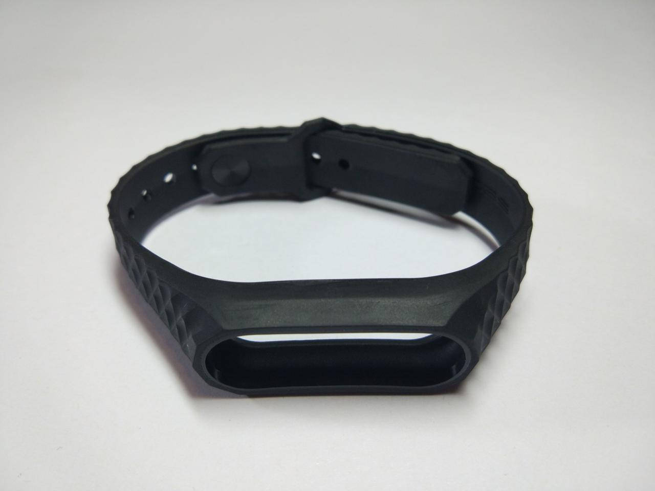 

Ремешок Xiaomi Mi Band 2 MiJobs силиконовый рифленый Черный [1089]