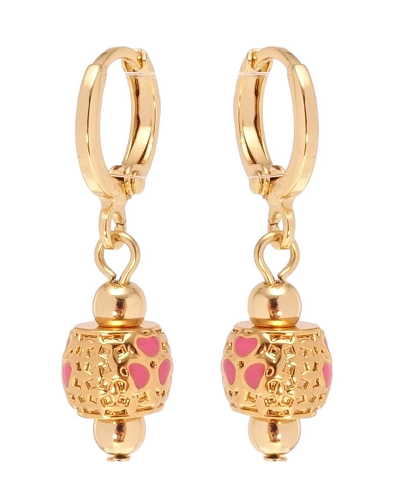 

Серьги Xuping Позолота 18K подвески на колечках "Декоративные подвески с узором эмалью"