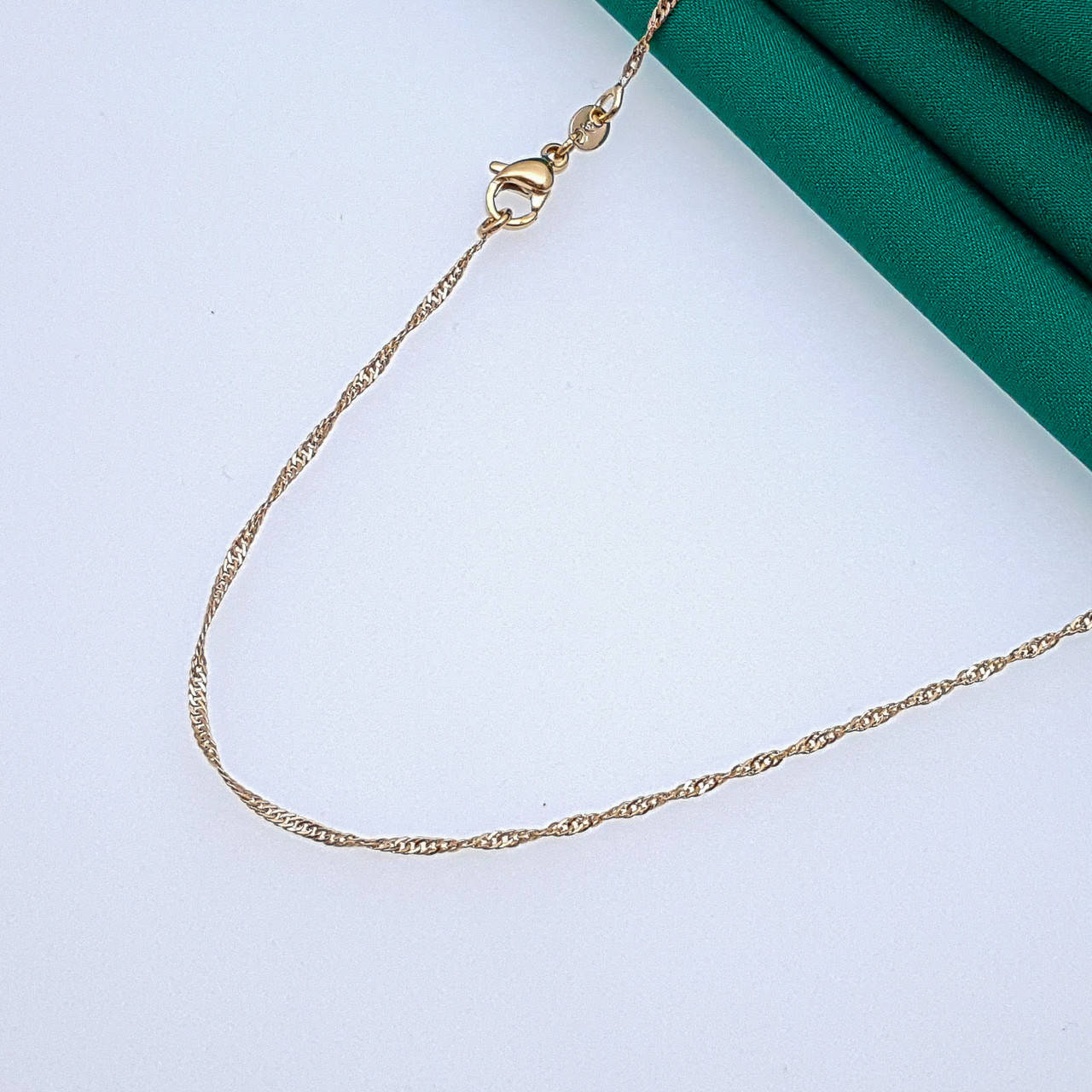 

Цепочка "Спираль", р.45, медзолото Xuping, 18К