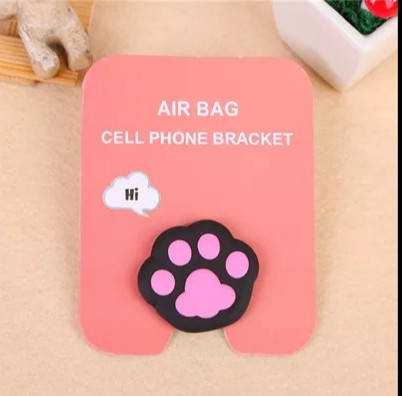 

Попсокет Popsocket для телефона Лапка черная, Черный