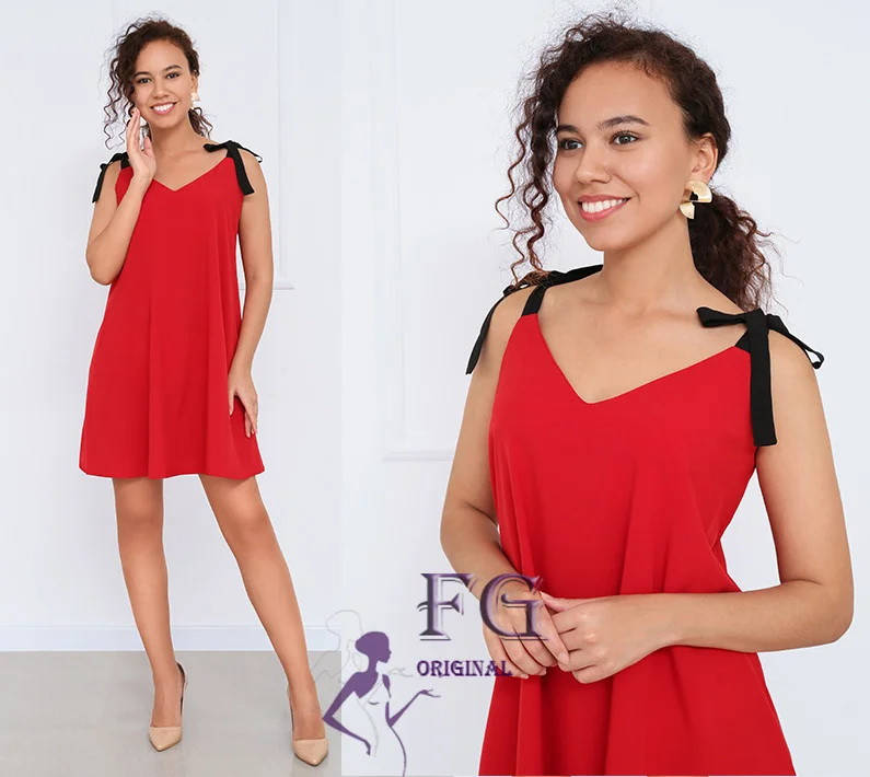 

Модный летний сарафан "Данелия" Красный 46/48