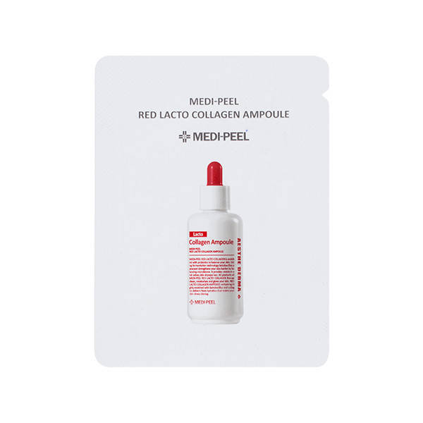 

MEDI-PEEL Red Lacto Collagen Ampoule Восстанавливающая сыворотка с коллагеном и лактобактериями пробник 1,5 мл