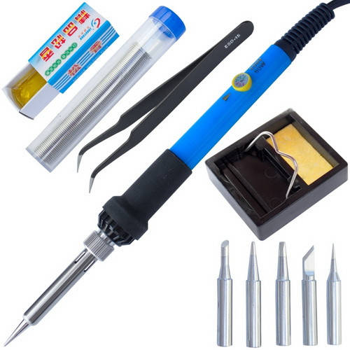 

Набор HandsKit 936-S (паяльник с регулировкой 60Вт + подставка + 5 наконечников + припой + пинцет + флюс)