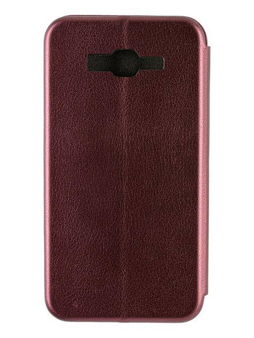 

Чехол книжка Samsung J7 2015 (J700\ J701\ J7Neo) Бордовый цвет