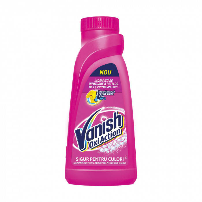 

Плямовивідник рідкий Vanish Oxi Action для кольорових та білих тканин 450 мл