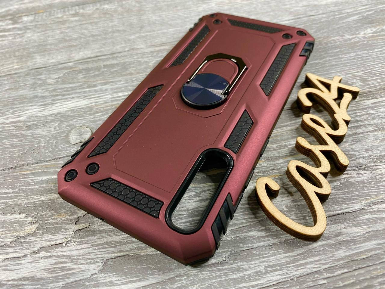 

PC + TPU чехол New armor для Samsung Galaxy A30S (5 цветов) бордовый