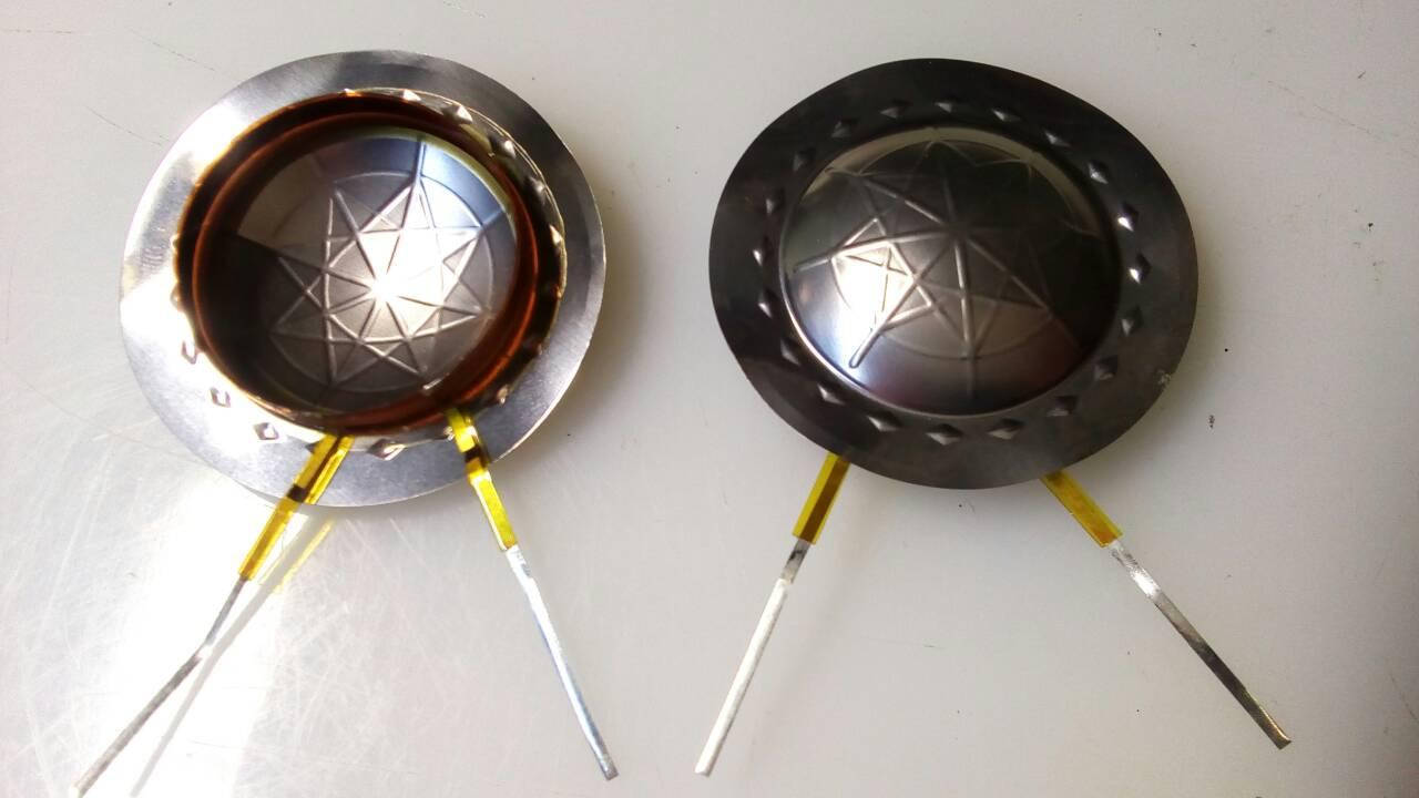 

Звукова катушка з титановою текстурованою мембраною. 26 мм 8 Ом.