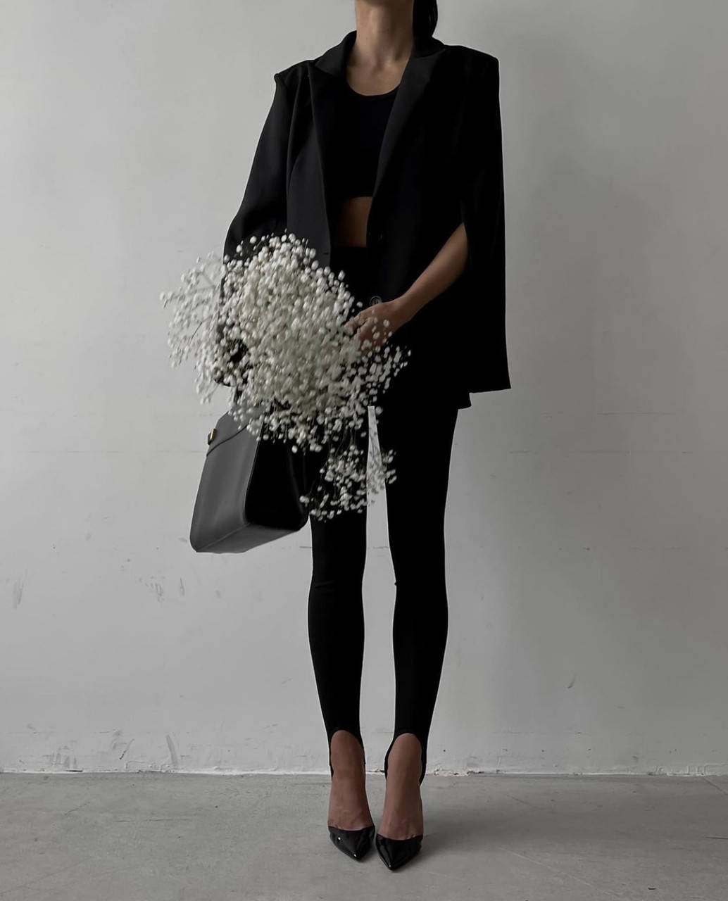 

Женские лосины со штрипками трикотажные Fashion черные, Черный