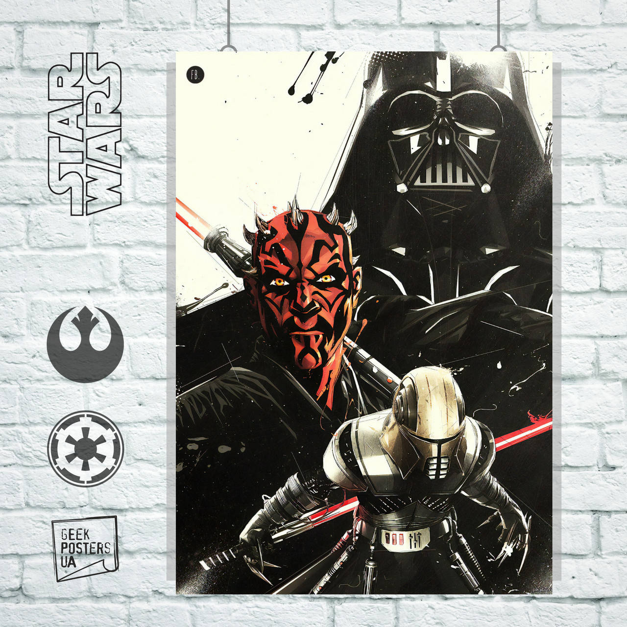 

Постер Siths, Ситхи, ретро-арт, Звёздные Войны, Вейдер, Дарт Мол, Star Wars. Размер 42x30см (A3). Матовая