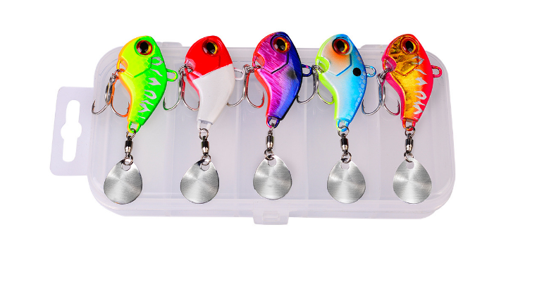 

Набор Тейл-Спиннер блесна Tail Spin TL spinner 35мм\15гр Proberos 5шт+коробка, Разные цвета