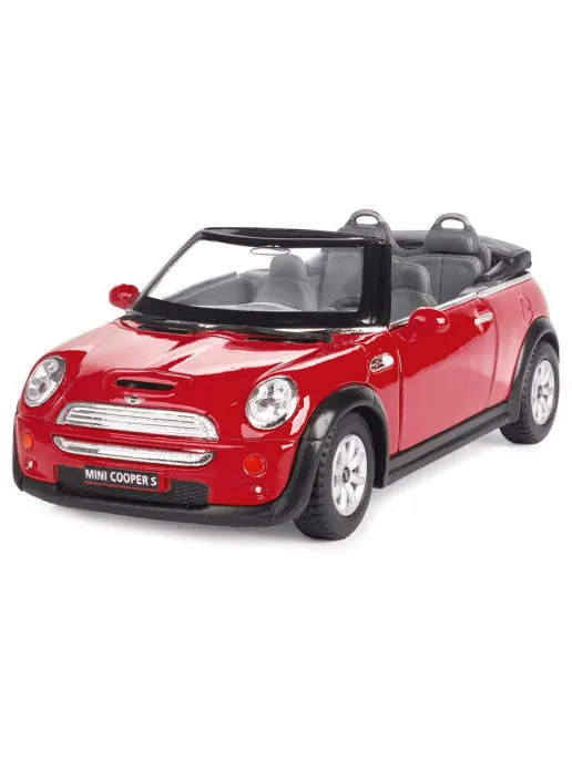

Детская коллекционная машинка Mini Cooper S Kinsmart KT5089W инерционная Красный