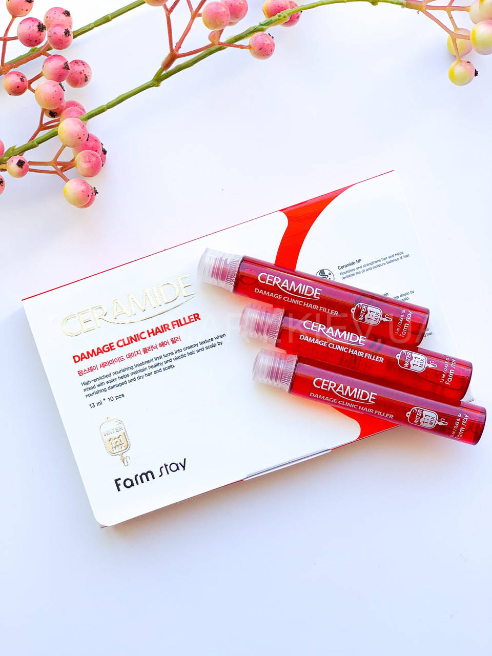

Восстанавливающий филлер для волос Farmstay Ceramide Damage Clinic Hair Filler