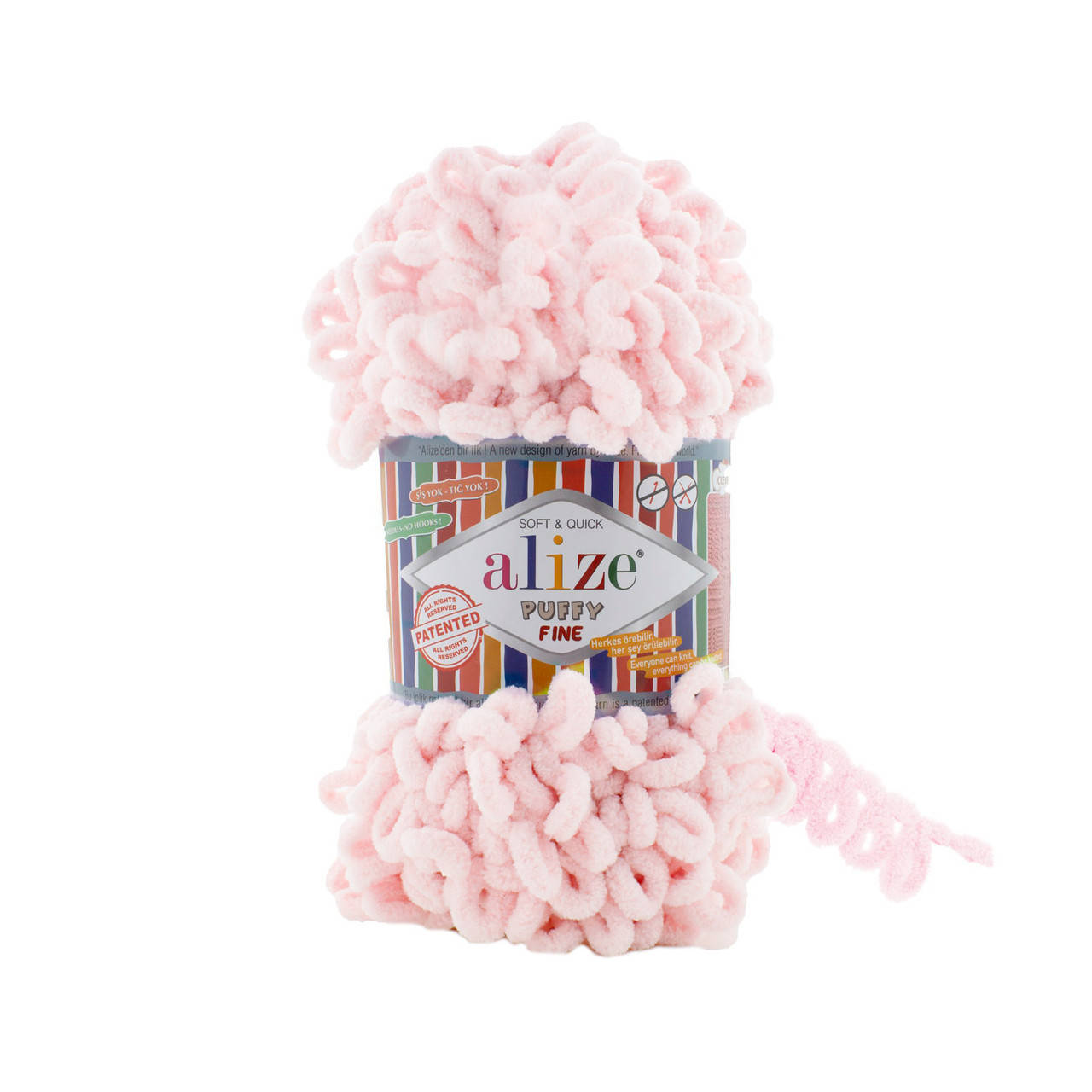 

Alize Puffy Fine , цвет 639 кристально - розовый