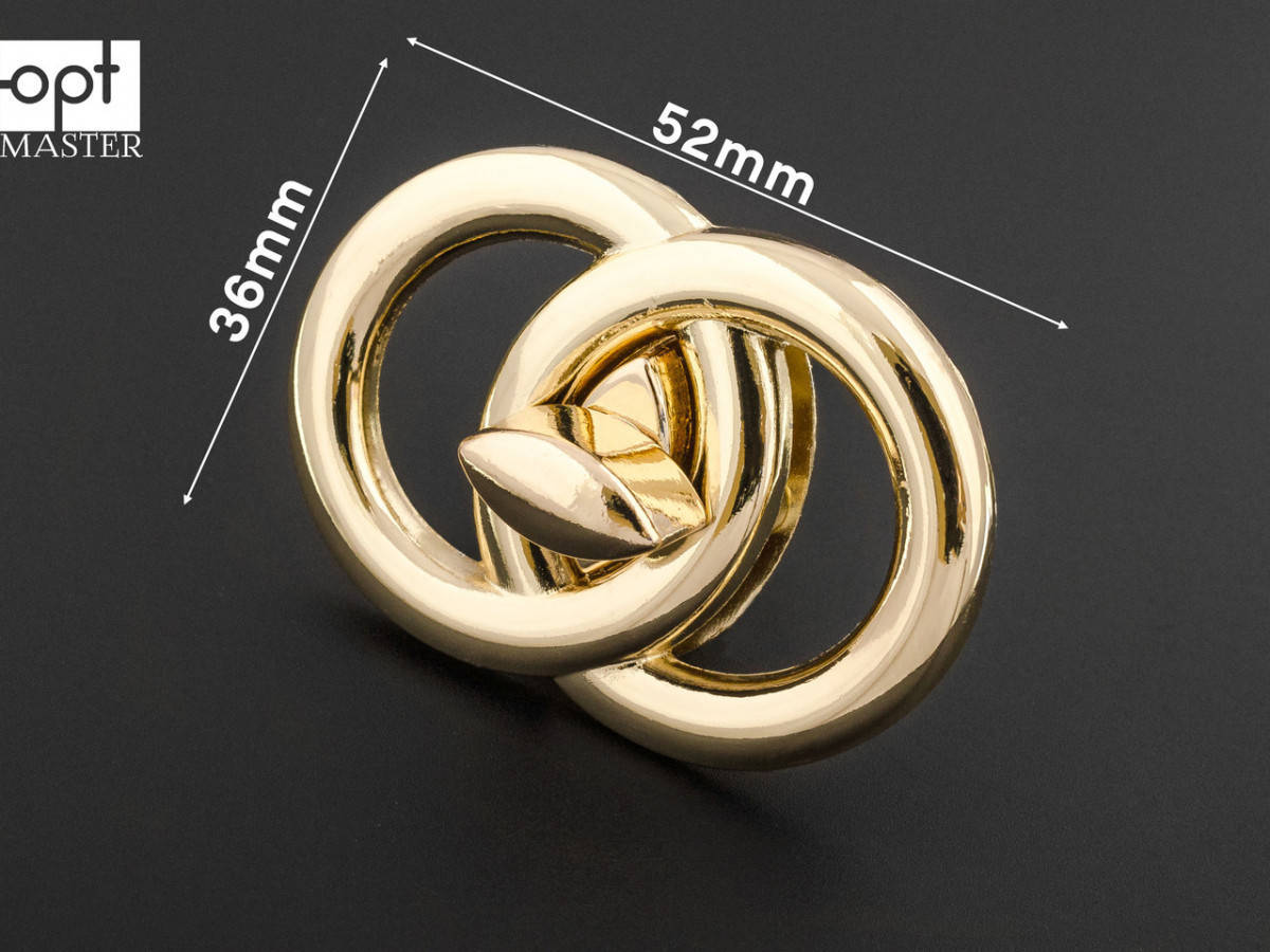 

Замок сумочный 65-047 золото, р. 36*52 мм