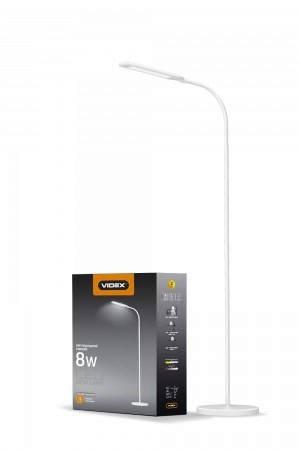 

LED торшер напольный Videx VL-TF0702W 8W white, Белый
