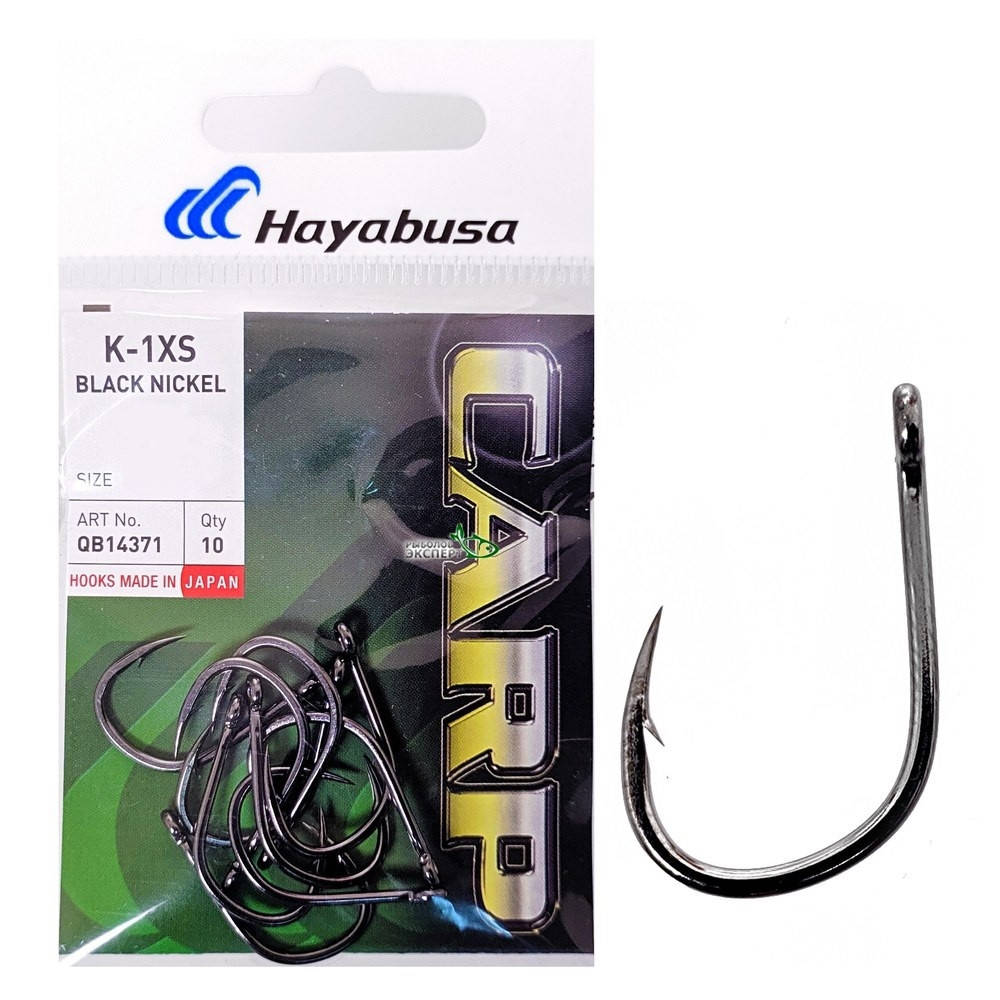 

Крючки Hayabusa K-1XS Black Nickel №04, 10шт "Оригинал"