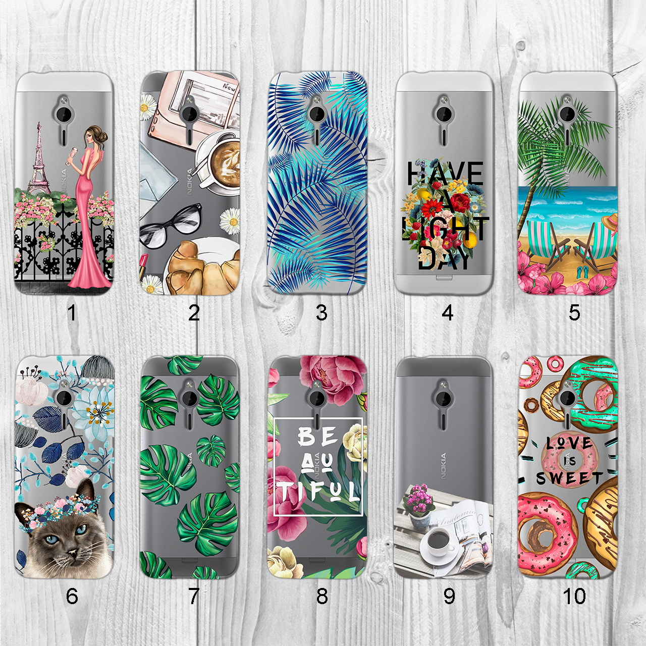 

Силиконовый чехол с рисунком для Nokia 230 Dual (new collection)