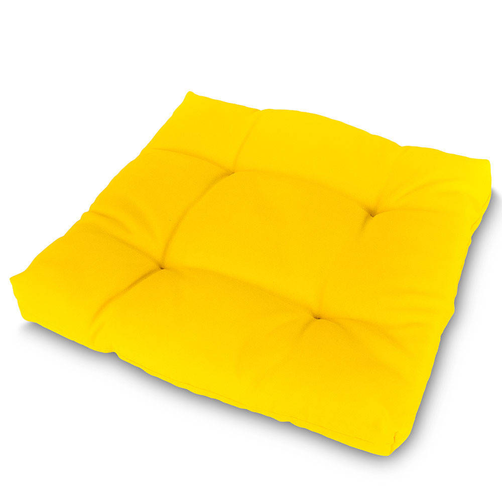

Подушка накидка на стул квадратная Color 40x40x5 см Желтый Серый