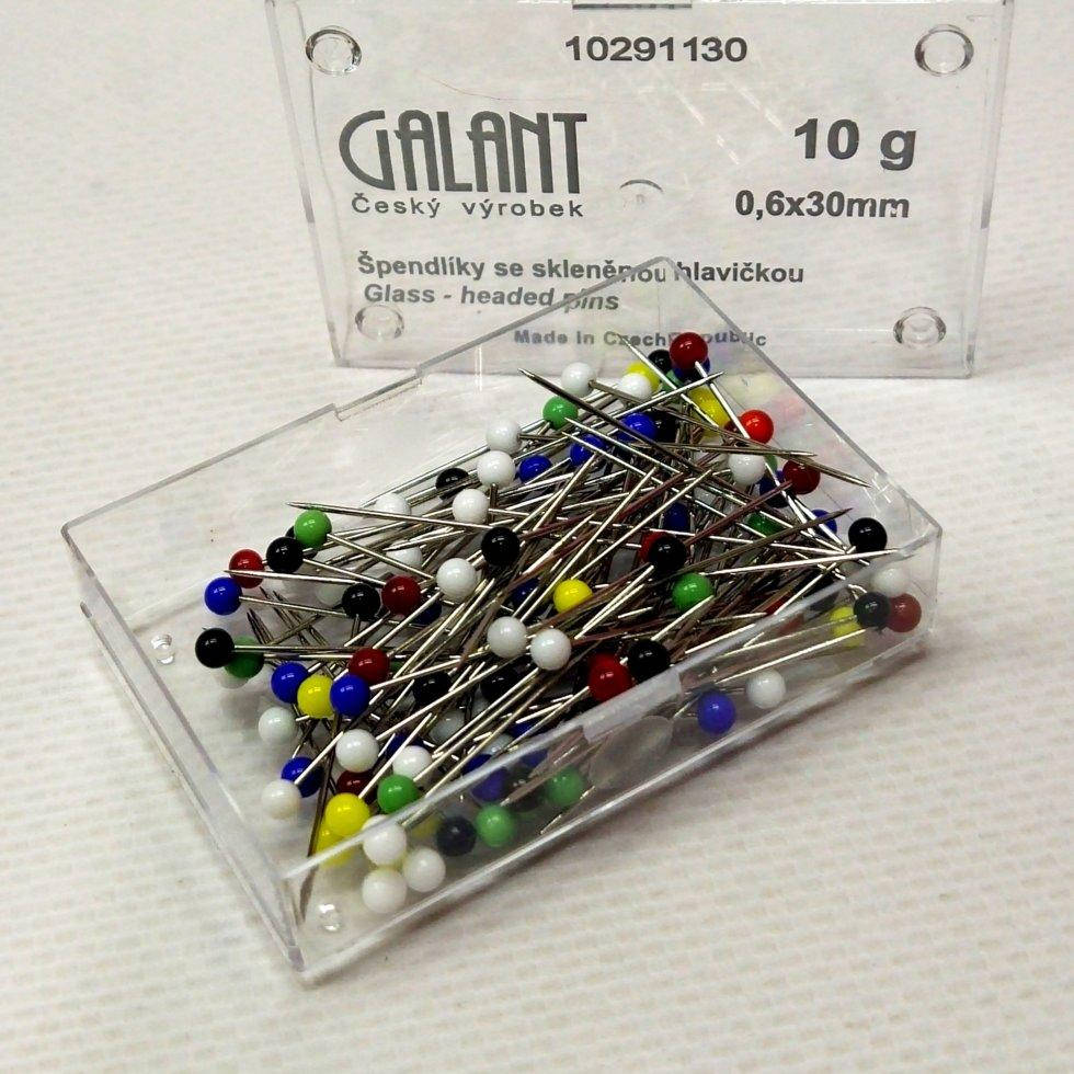 

Булавка портновская со стеклянной головкой Galant 0.6х30 мм