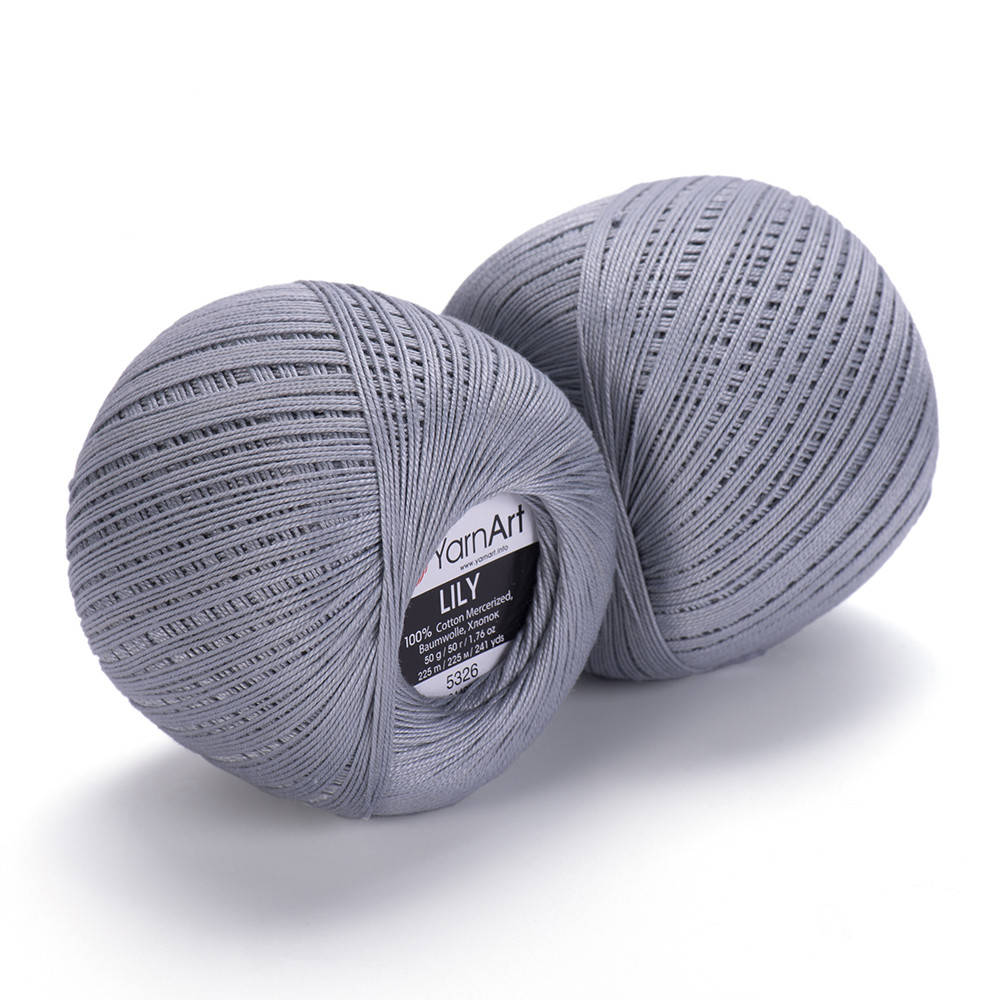 

Yarnart Lily № 5326 серый