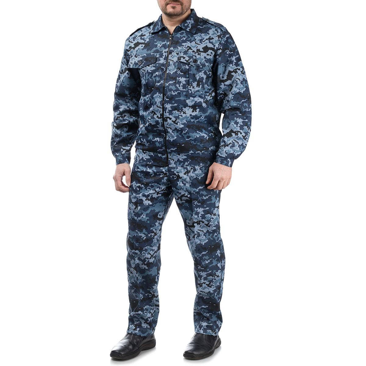 

Костюм охоронця літній Титан-2К "піксель"(на блискавці), Синий