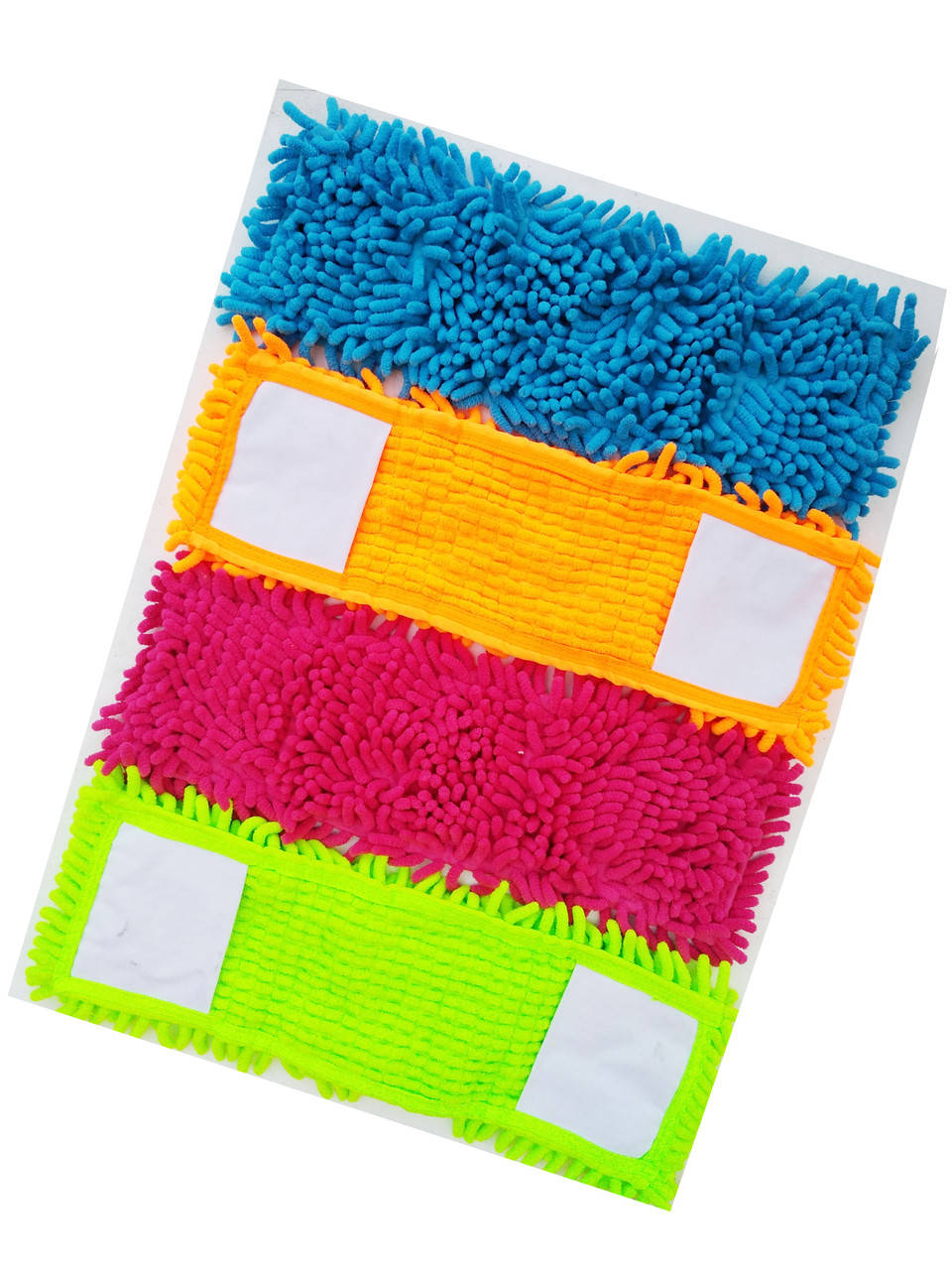 

Запаска на полотер из микрофибры 41х13 см "Лапша", Разные цвета