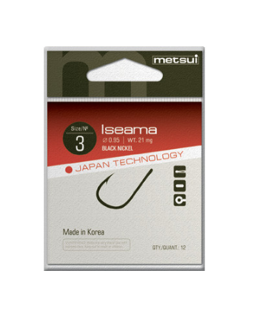 

Крючки metsui ISEAMA № 6 ( 12 шт/уп )