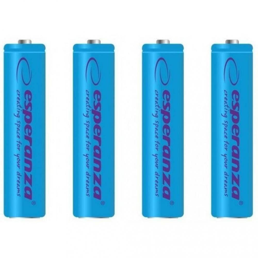 

Аккумулятор Esperanza ААА Ni-MH 1000mAh (EZA102B) 4шт Blue