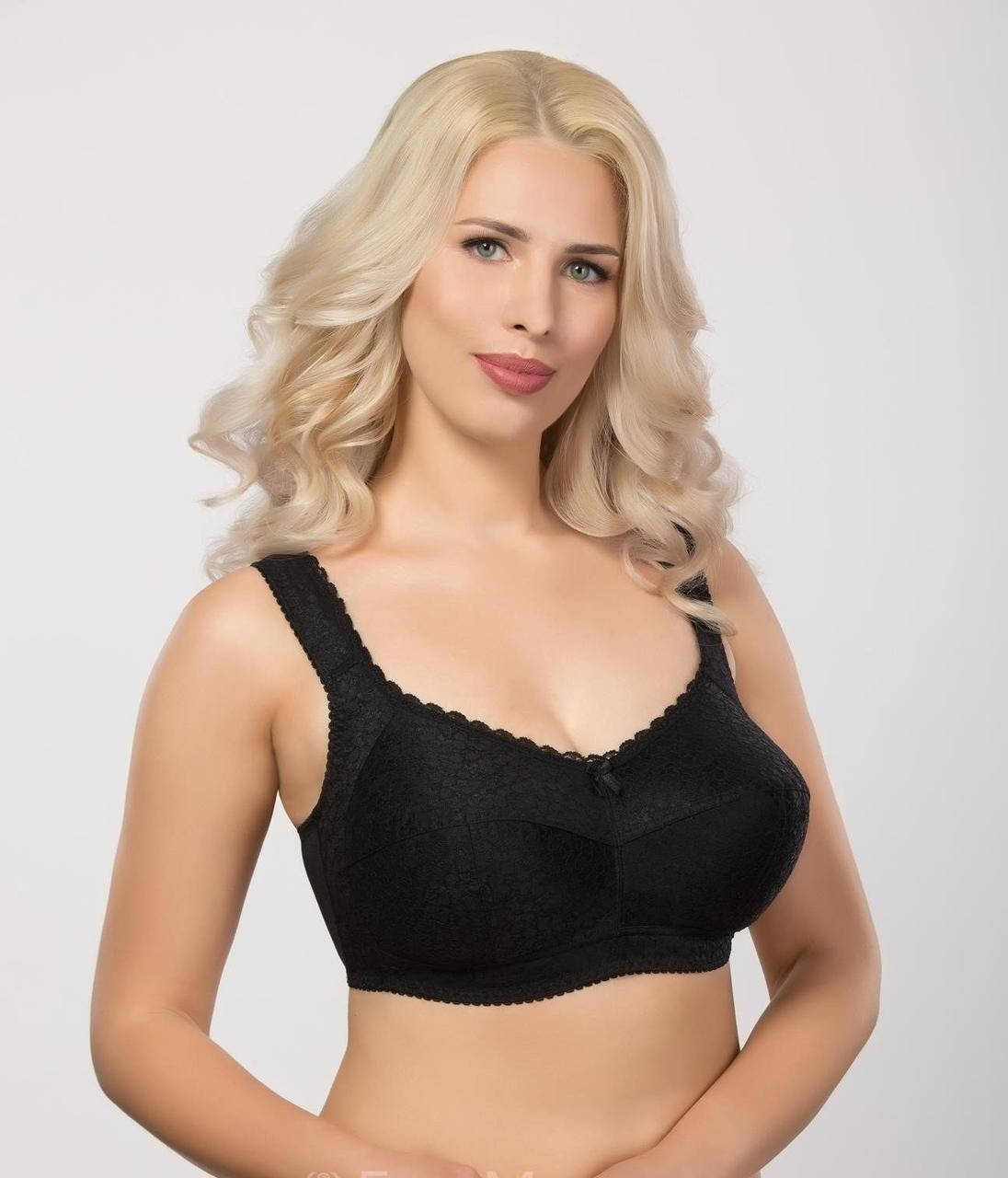 

Мягкий бюстгальтер без косточек 303 черный 115G
