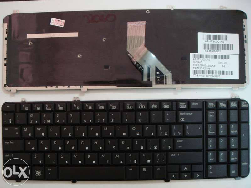 

Клавиатура HP Pavilion dv6-1030us 1120er 1125 1205sr, Черный