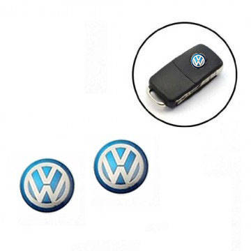 

Логотип наклейка на выкидной ключ VW 12mm (Blue-Silver)