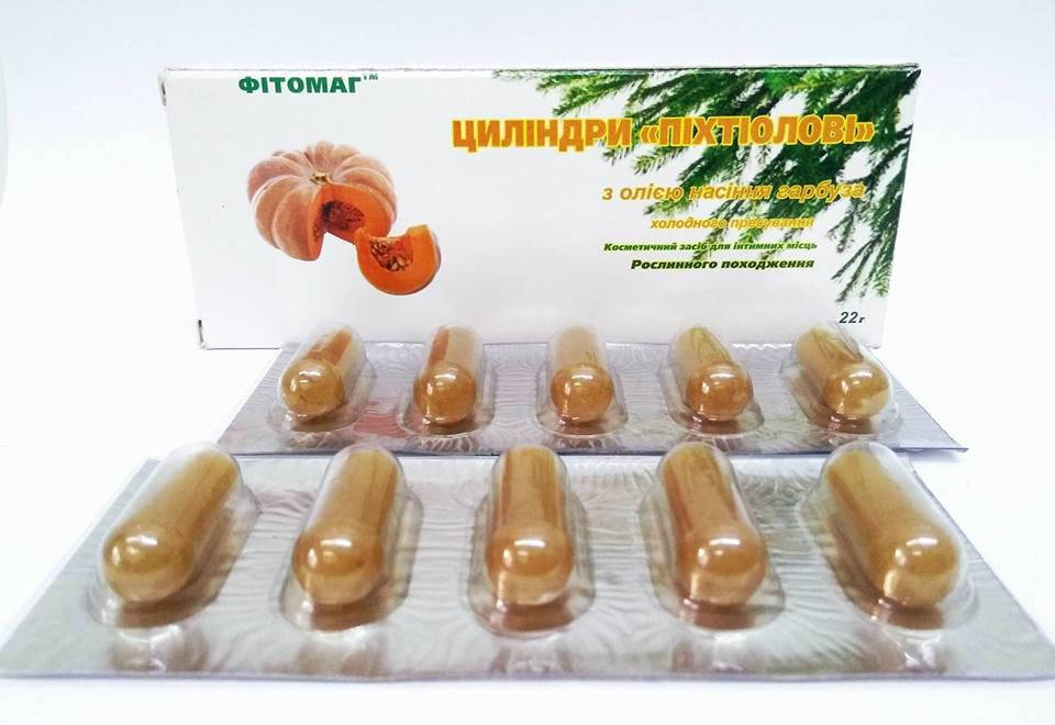 

Свечи (цилиндры) Пихтиоловые с маслом семян тыквы холодного прессования 10 шт