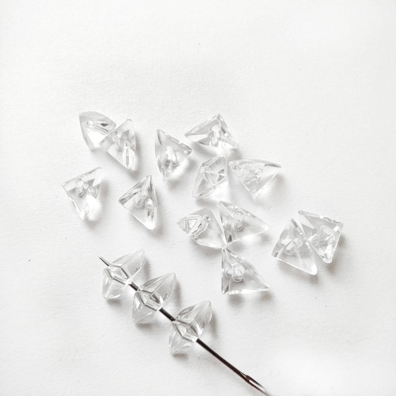 

Бусины "кристал" 0,8*1 см акрил