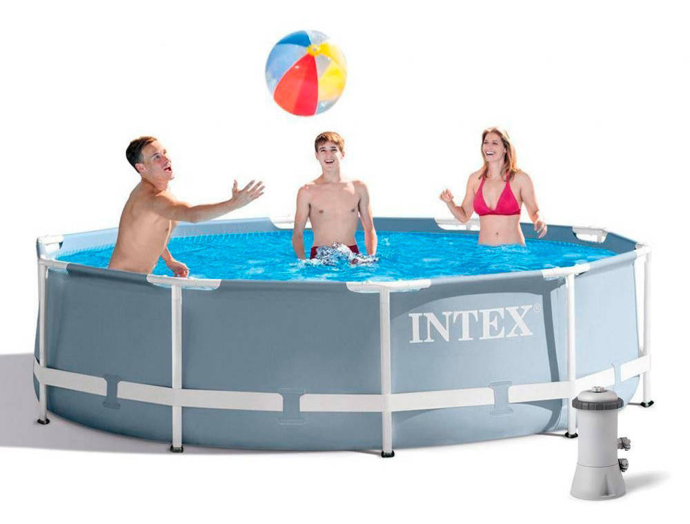 

Каркасный бассейн 305*76 см Intex 26702, фильтр-насос (1250 л/ч), объем 4485 л
