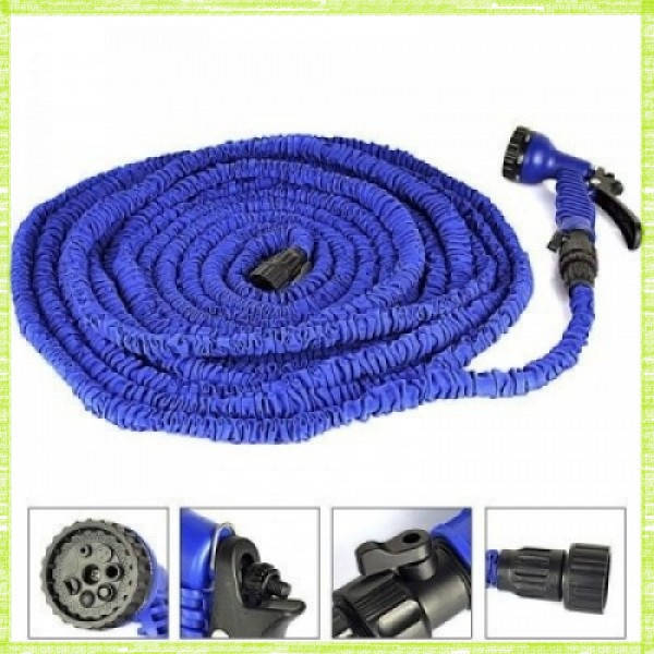 

Шланг поливочный садовый Xhose 30 м с распылителем для полива Magic Hose Синий! Хит продаж