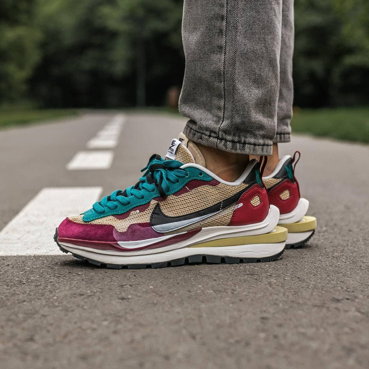 

Nike VaporWaffle Sacai цветные мужские демисезонные кроссовки. Осень/весна ,мужские замшевые кроссовки. 43, Разные цвета