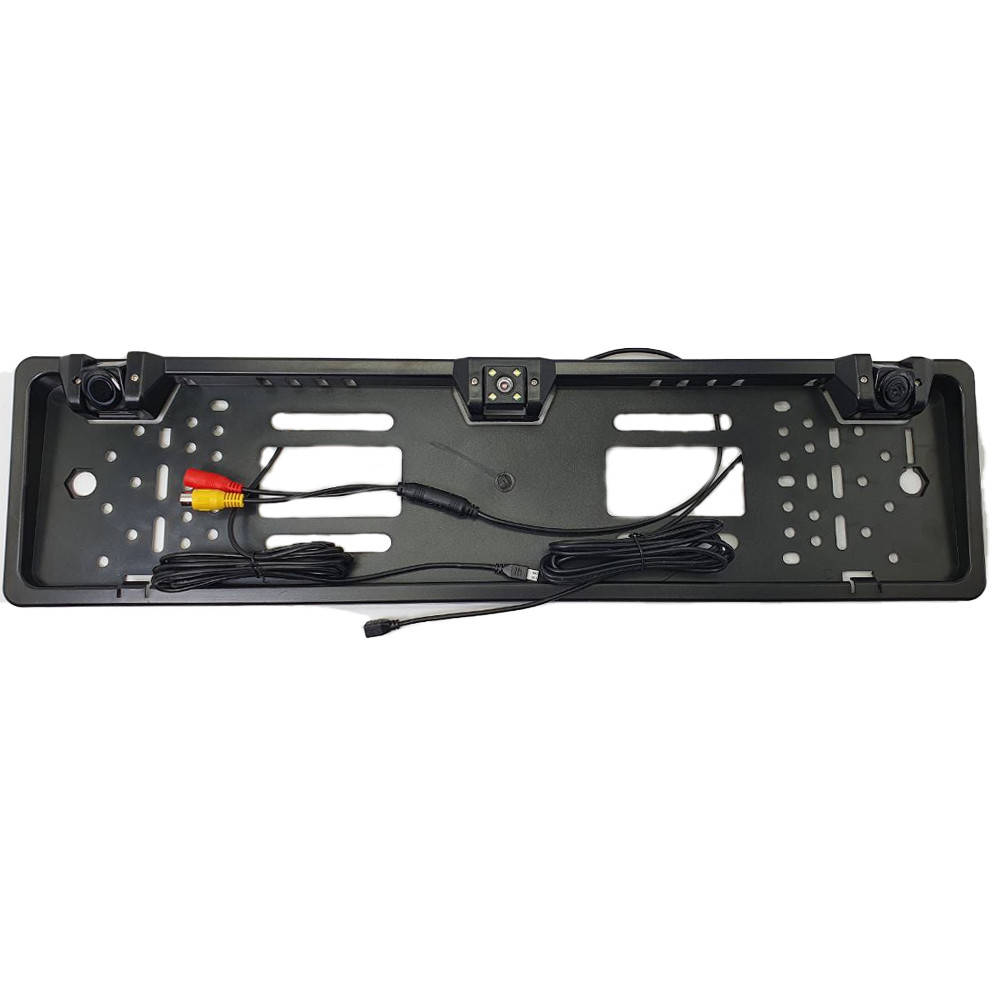 

Автомобильная камера видеорегистратор заднего вида в номерной рамке с парктроником Рамка для номера Парктроник, Черный