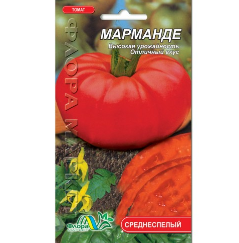 

Томат Марманде круглый, красный средне-рослый среднеспелый, семена 0.1 г