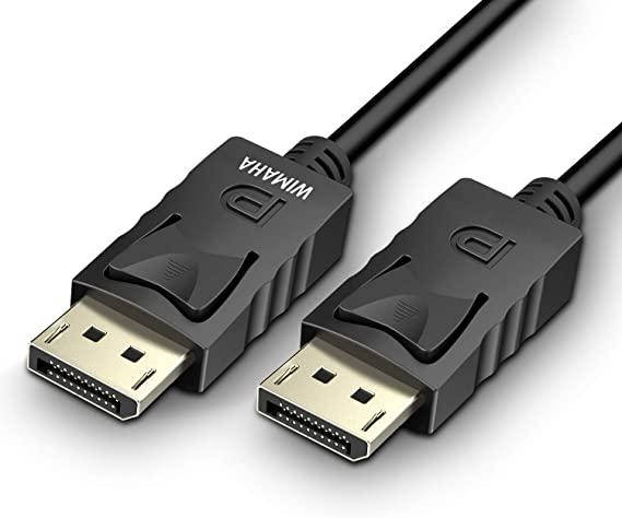 

Кабель Wimaha HDMI-DisplayPort (HDMI-DP) с позолоченным покрытием длиной 1,8 м, Черный