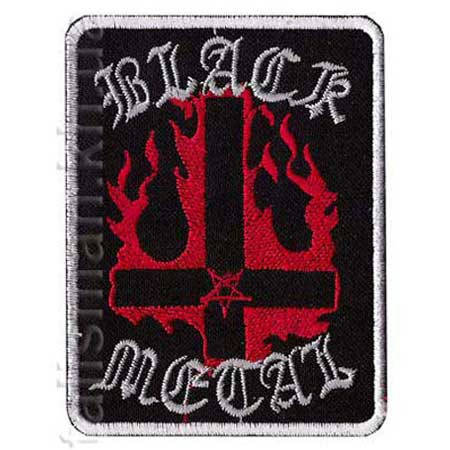 

Нашивка с вышивкой BLACK METAL 1 Cross
