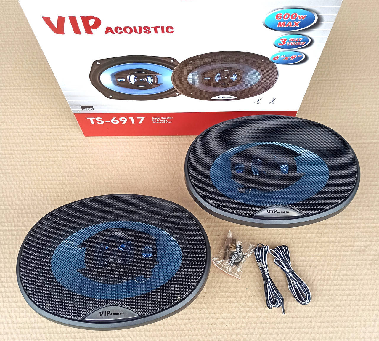 

Динамики автомобильные акустика VIP Acoustic овалы 3-х полосные 600Вт TS-6917